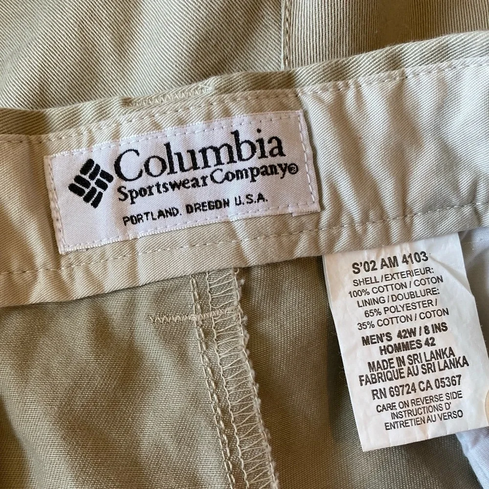 Columbia mens retro 2002 Golf shorts. Size‎ 42. NWT